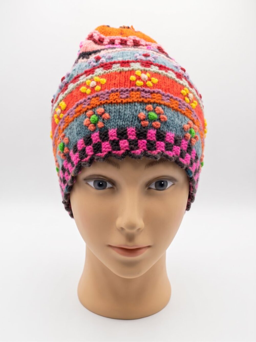 Chullo Andean Artisan Wool Sheep Tradition Beanie Cap